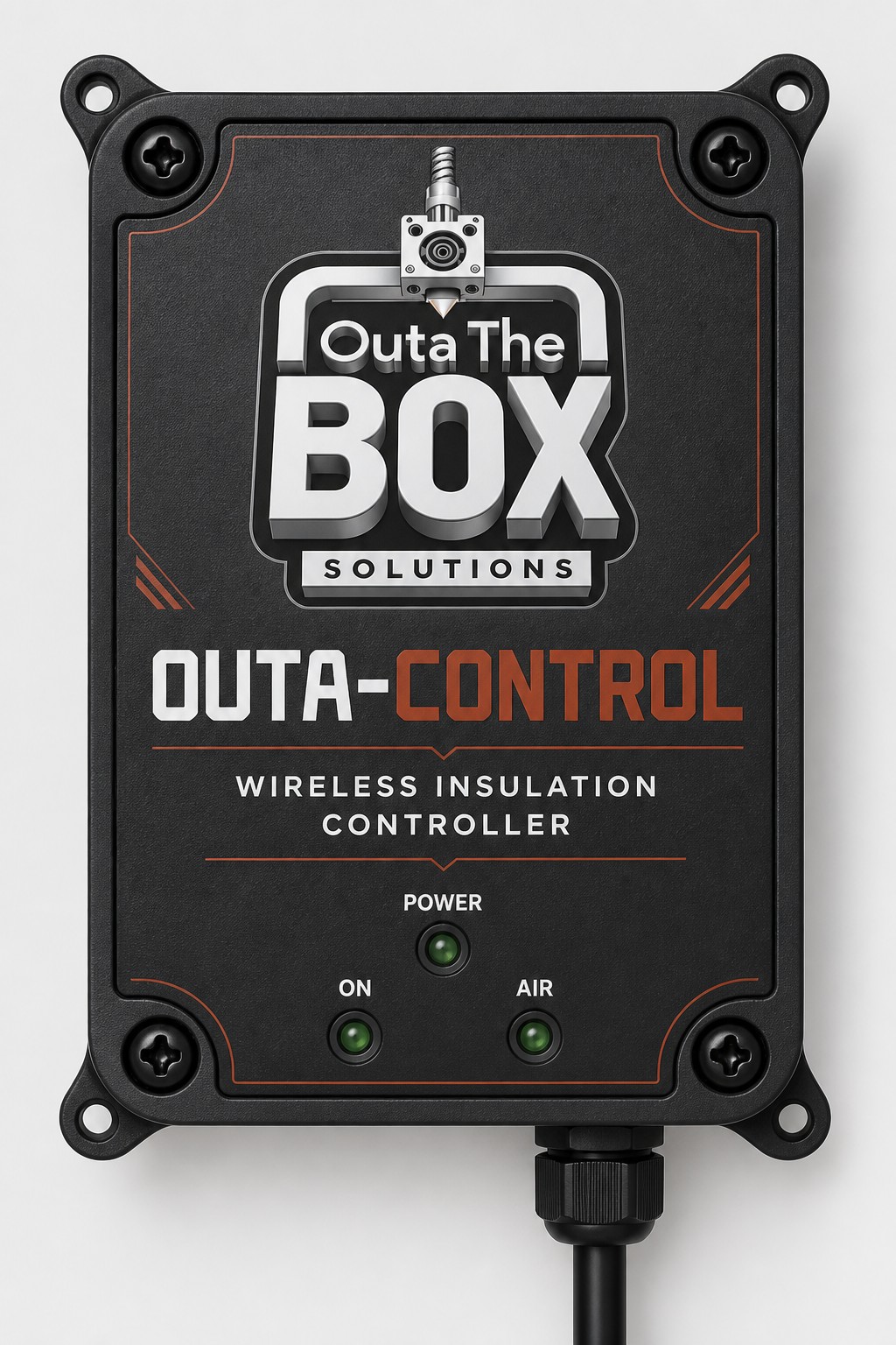Concept rendering of the Outa-Controller enclosure